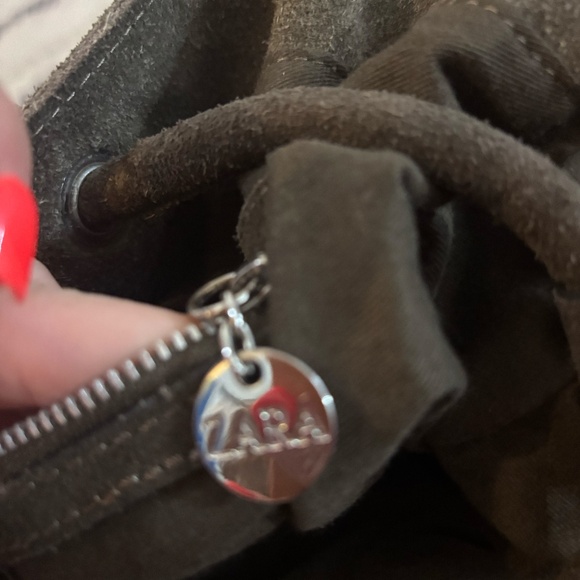 early 2010 suede brownish green metal details + accepting offers - Picture 4 of 7